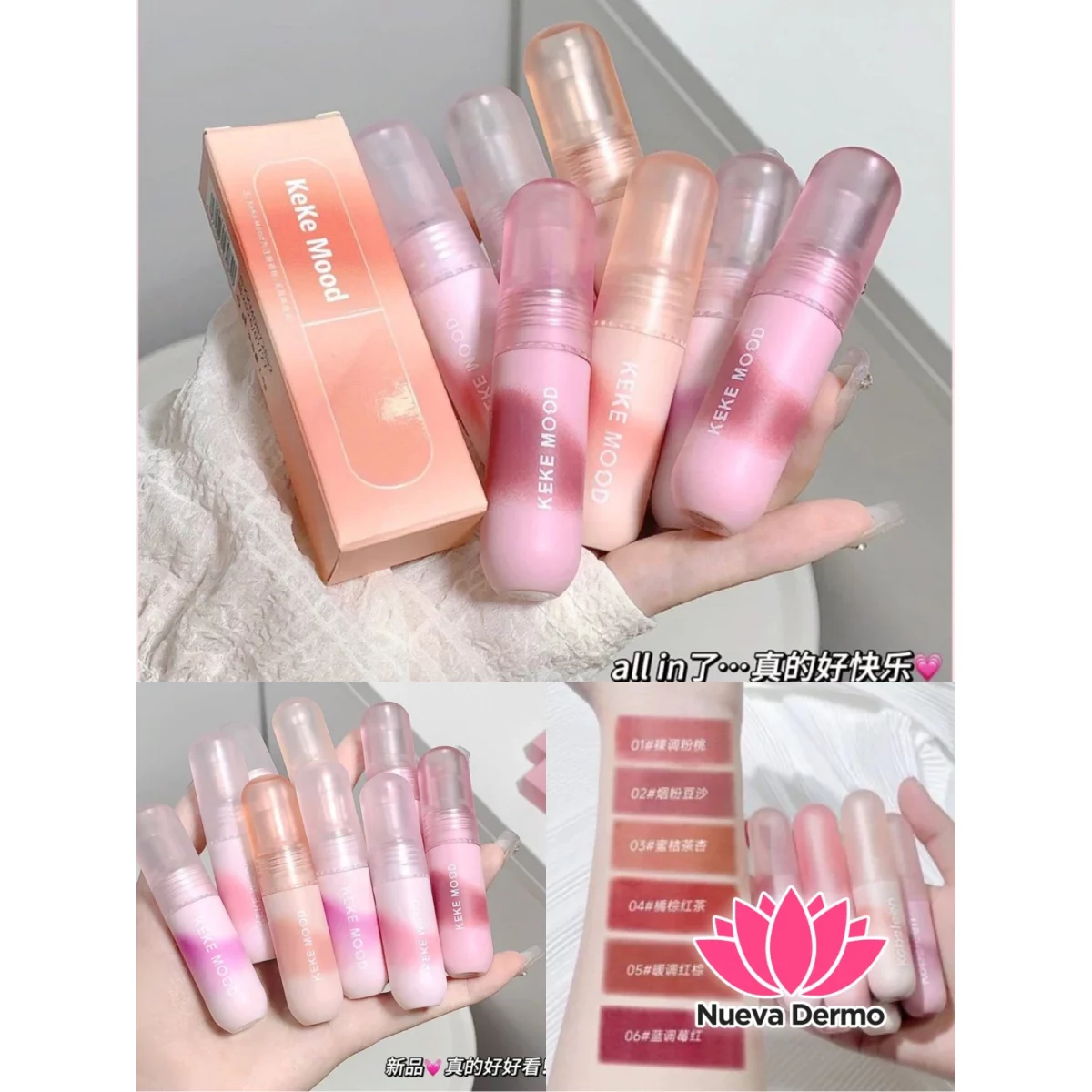 LABIAL LÍQUIDA MATTE DE KEKE MOOND 2X1