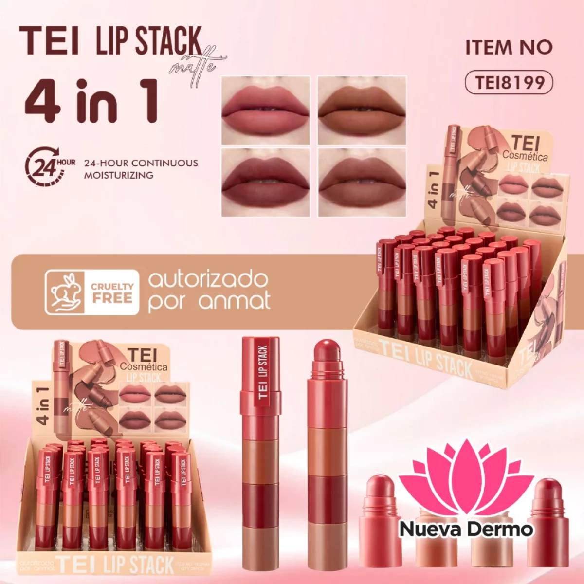 LABIAL MATTE 4EN 1 CD: TEI8199