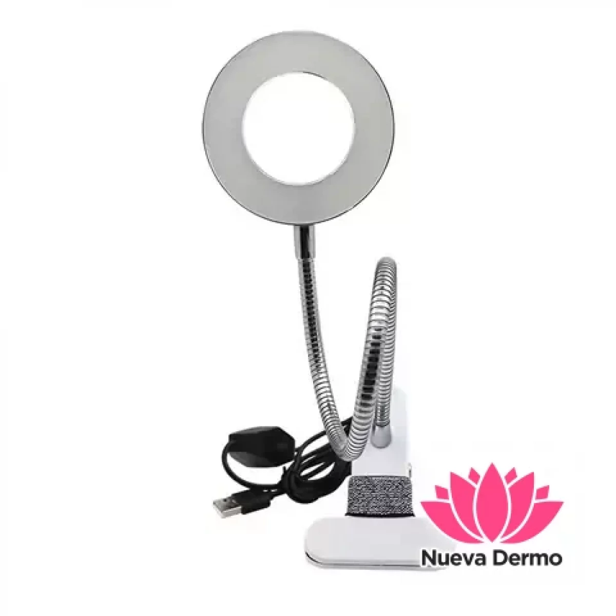 lampara Led con luz firo y calido USB