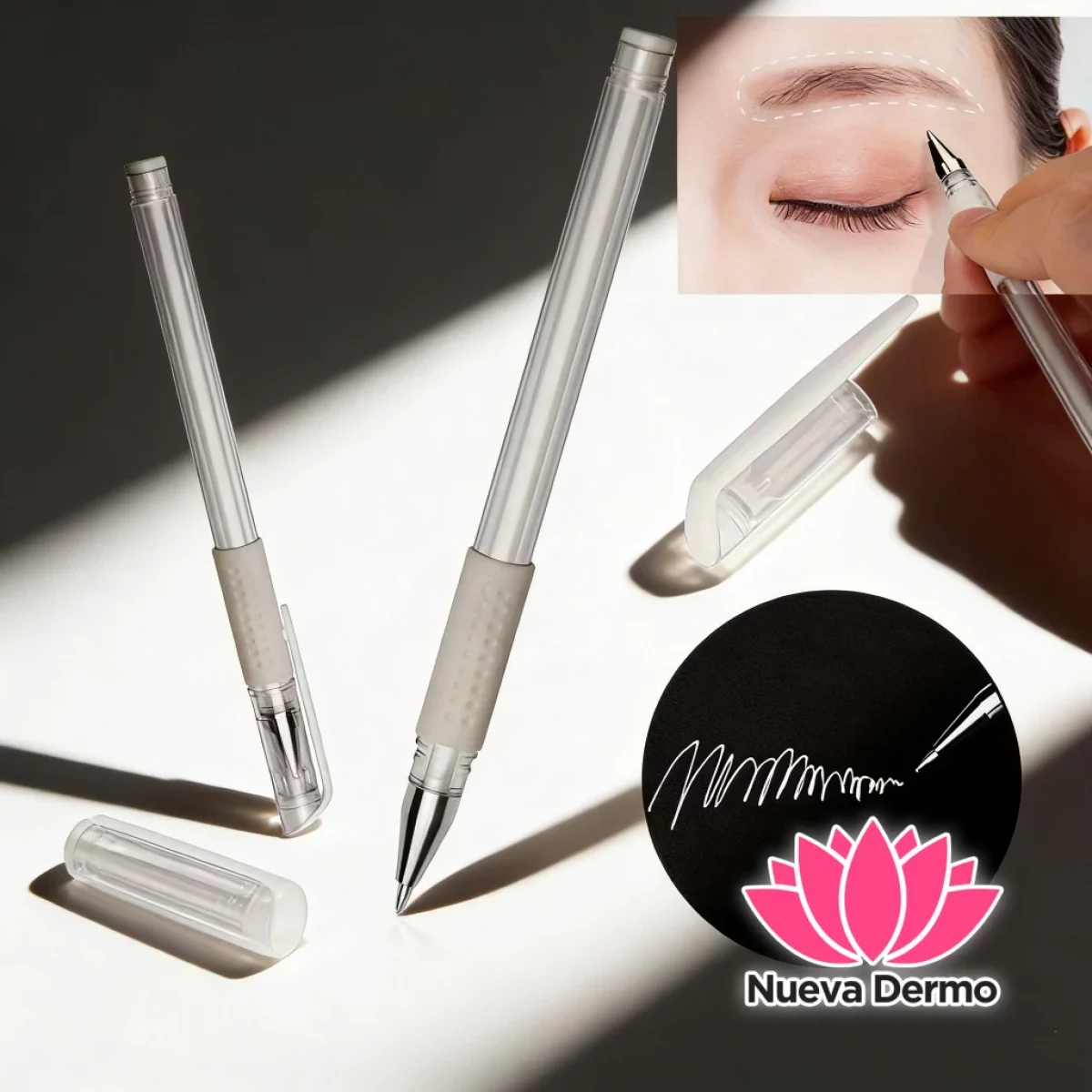 Lapiceras Blanco para Marcar Cejas