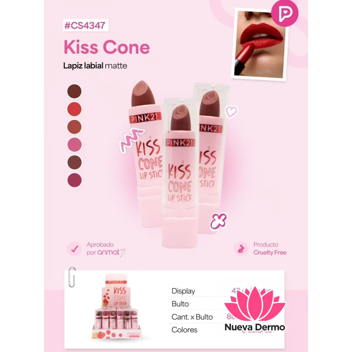 LAPIZ LABIAL MATTE PINK21 CD: CS4347