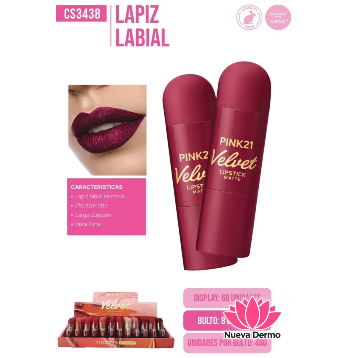 LAPIZ LABIAL PINK21 CD: CS3438