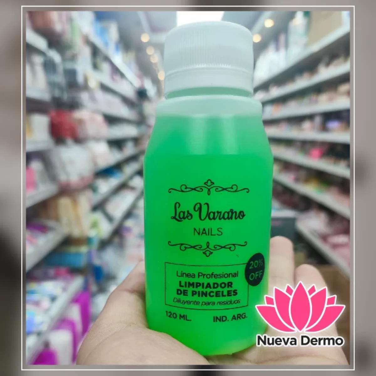 LAS VARANO LIMPIADOR DE PINCELES 120ML LP120