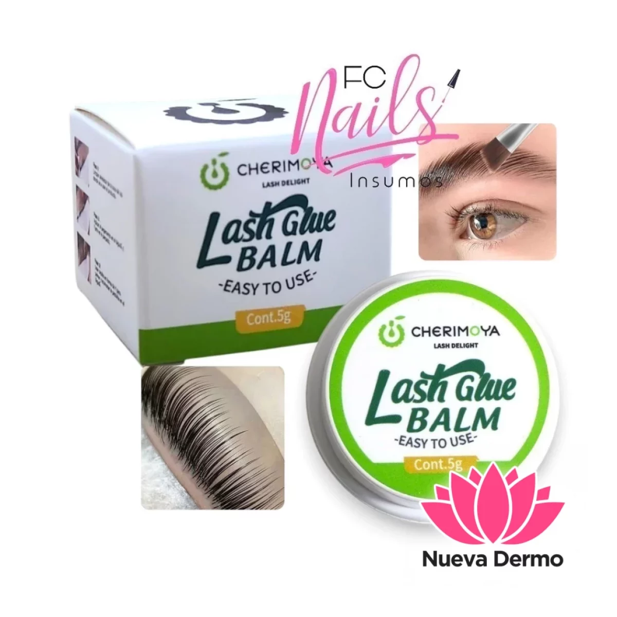 Lash Glue Balm Easy To Use 5GR. - Cherimoya