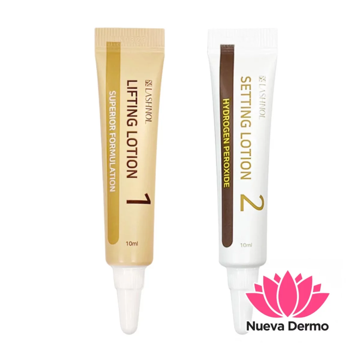 Lashnol Set Paso 1 + 2 en Pote 10 Ml para Lifting de Pestañas