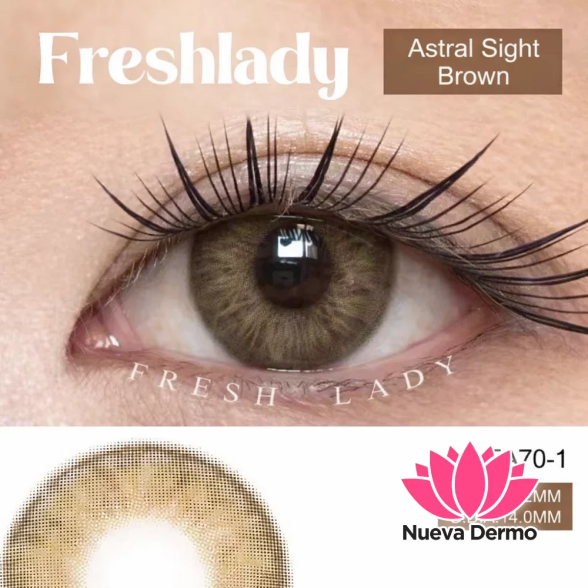 Lentes de contacto Freshlady Astral Sight Brown FA70-1