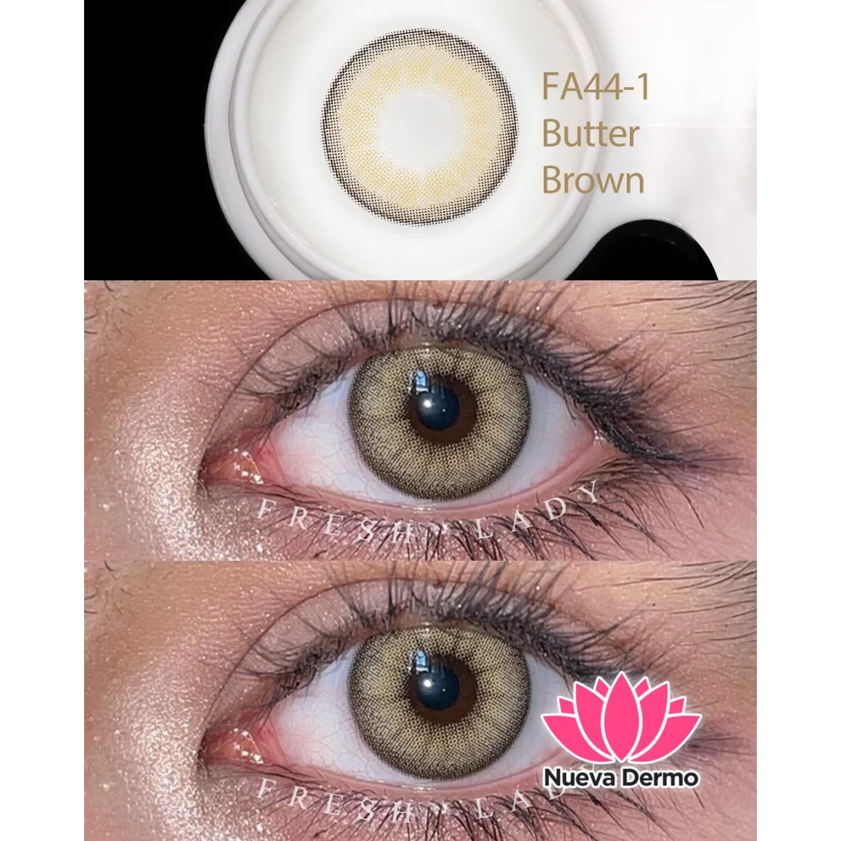 Lentes de contacto Freshlady Butter Brown FA44-1
