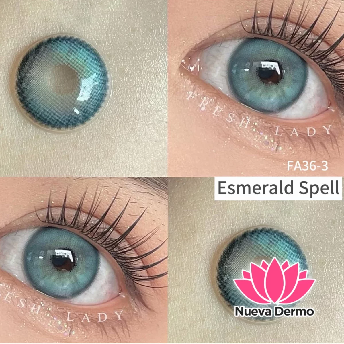 Lentes de contacto Freshlady Esmerald Spell FA36-3
