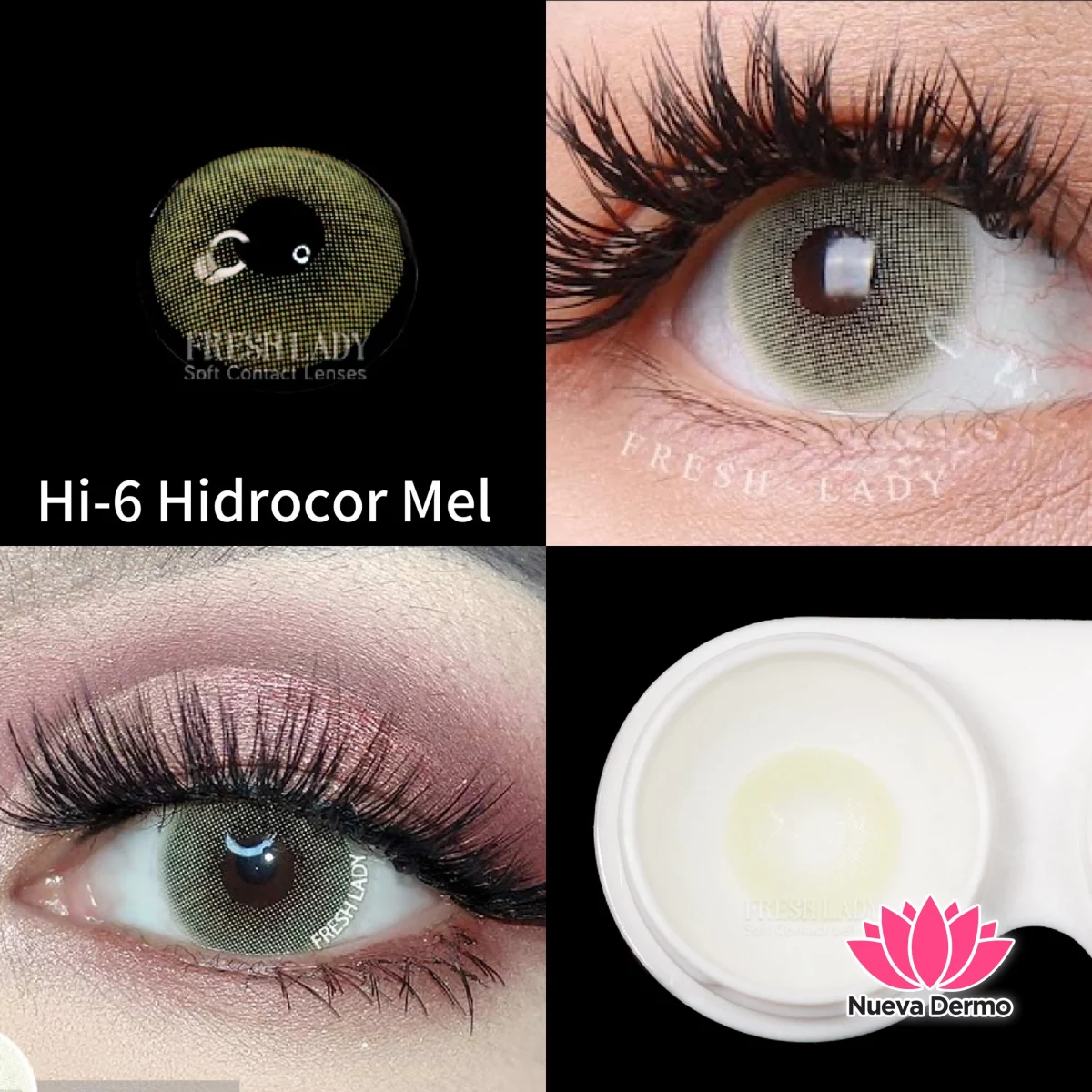 Lentes de contacto Freshlady Hidrocor Mel Hi-6