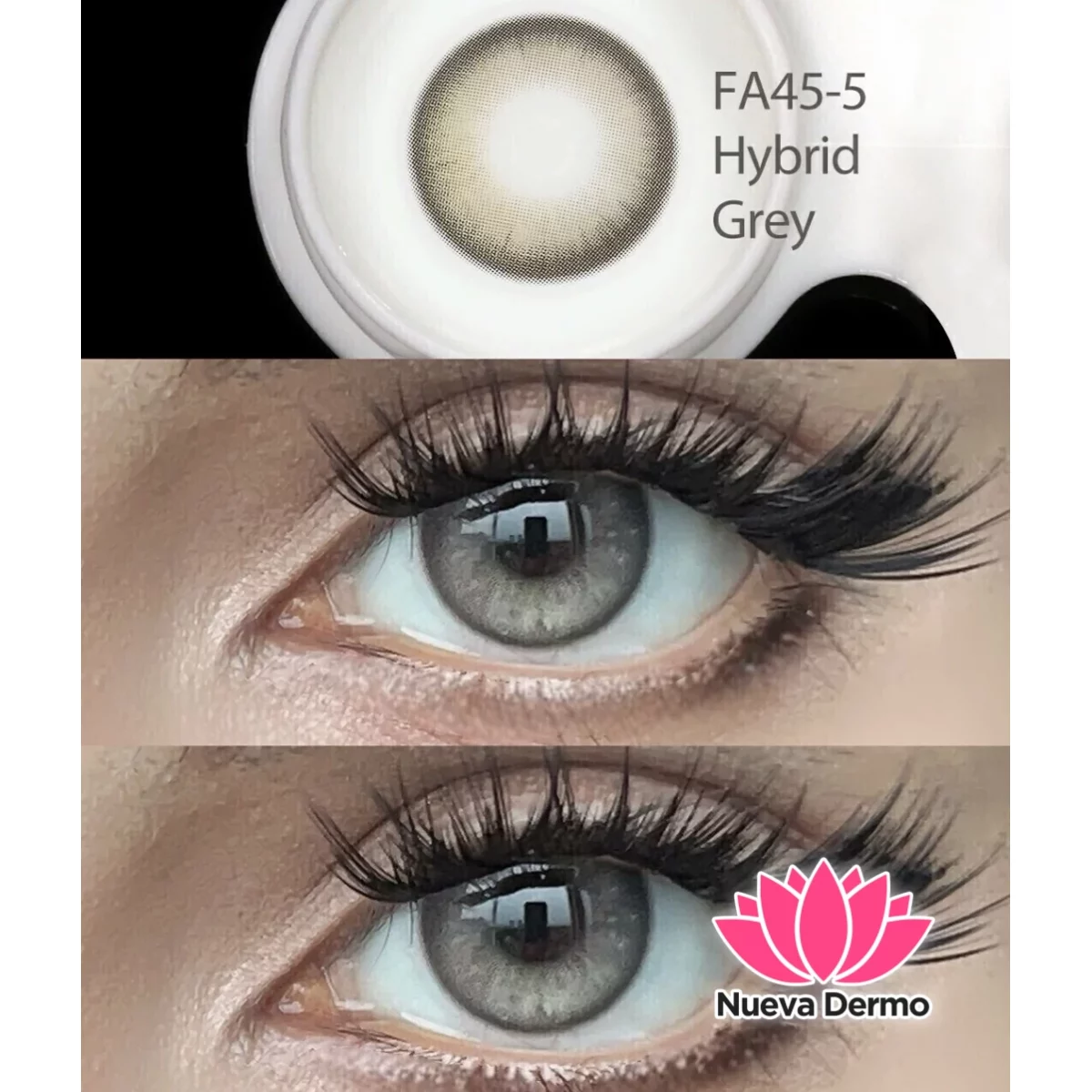 Lentes de contacto Freshlady Hybrid Grey FA45-5