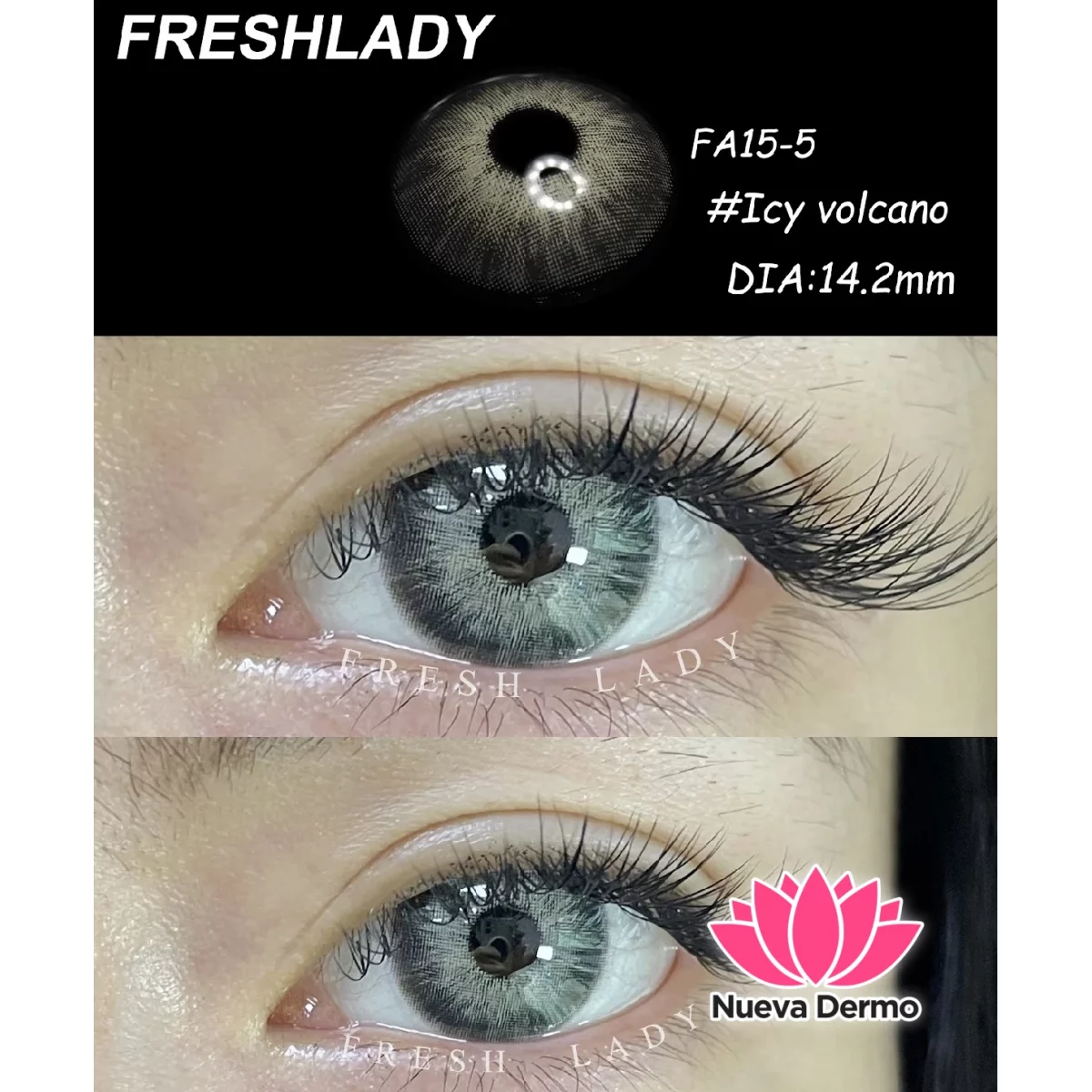Lentes de contacto Freshlady Icy Volcano FA15-5