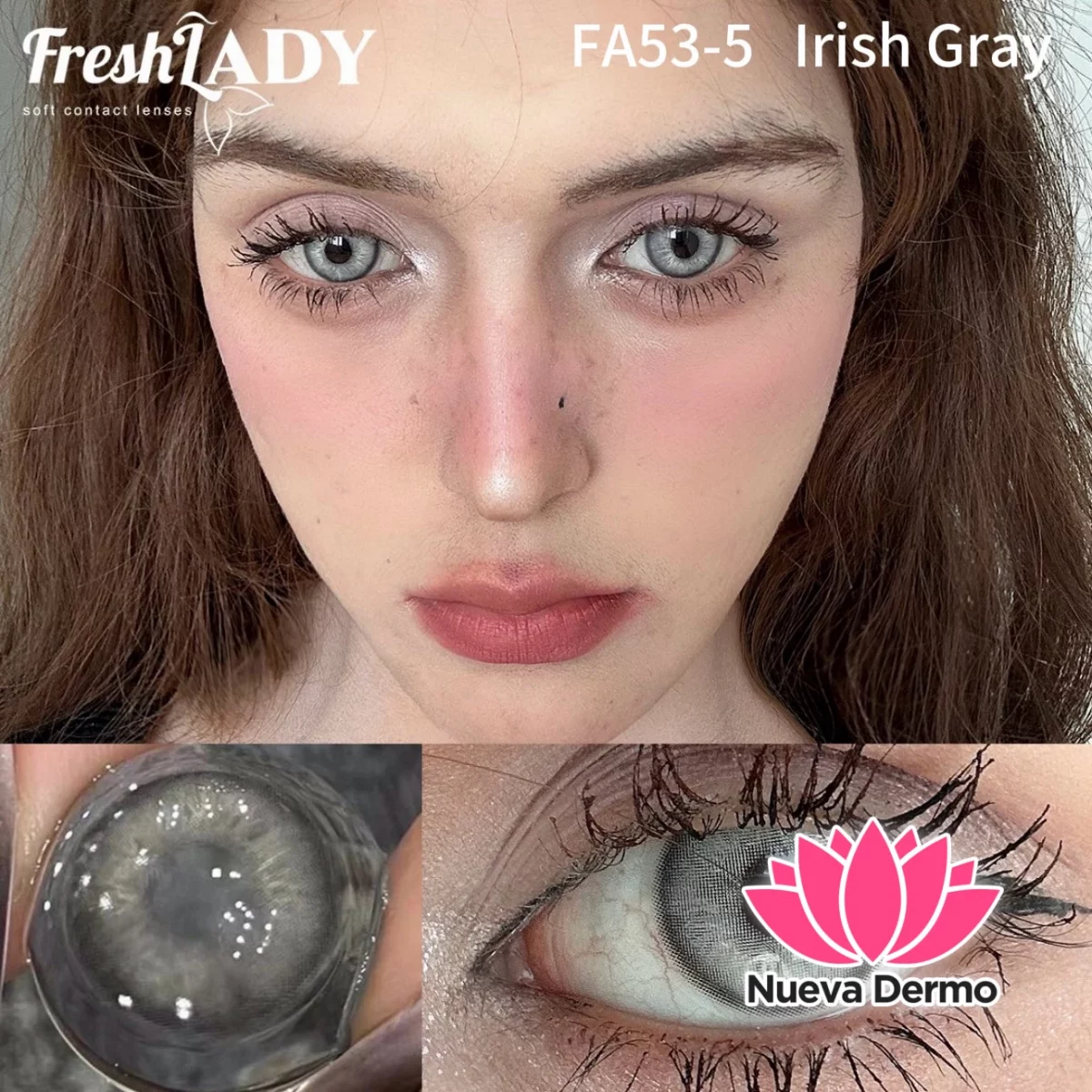 Lentes de contacto Freshlady Irish Gray FA53-5