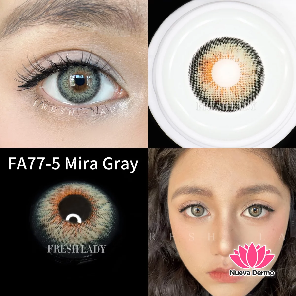 Lentes de contacto Freshlady Mira Gray FA77-5