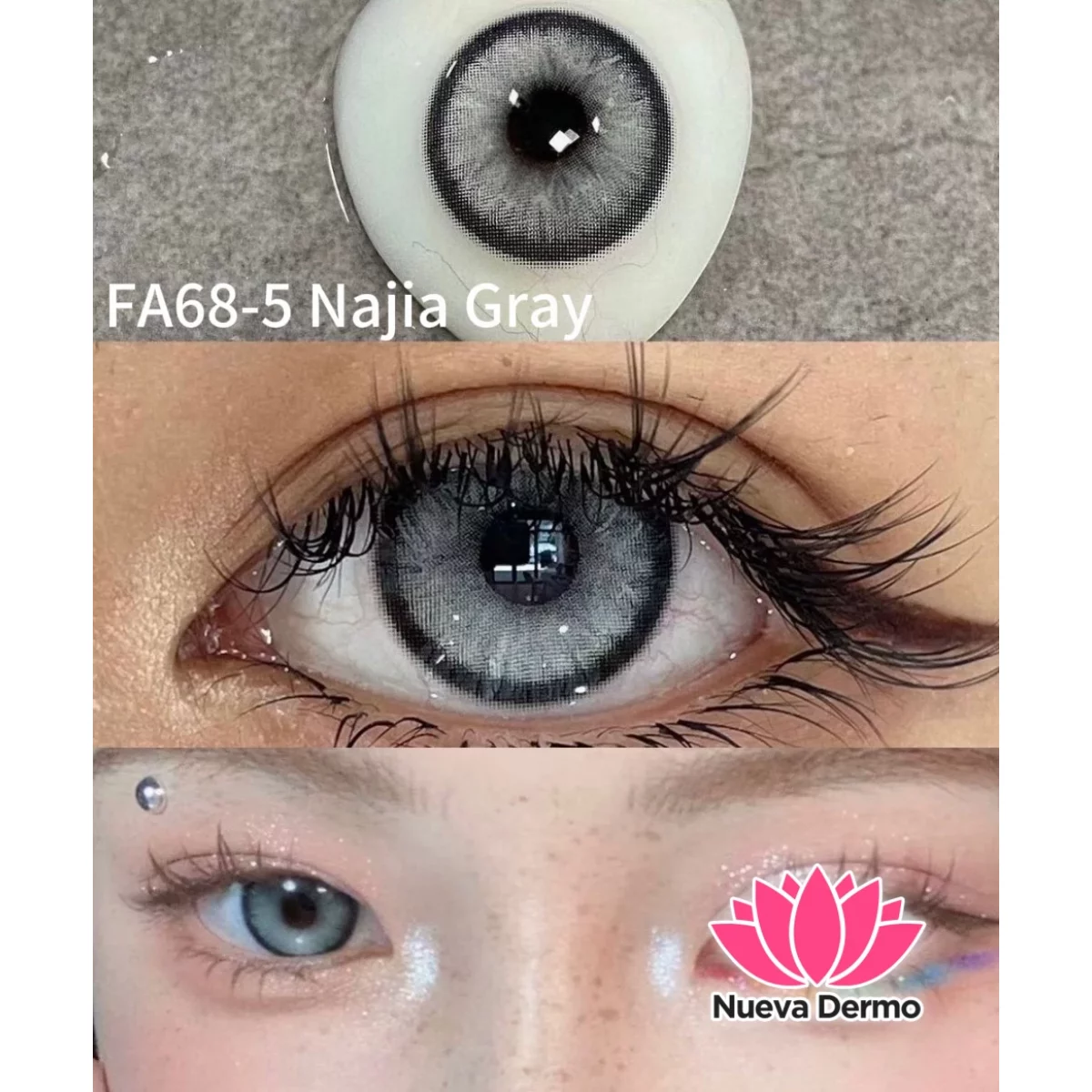 Lentes de contacto Freshlady Najia Gray FA68-5