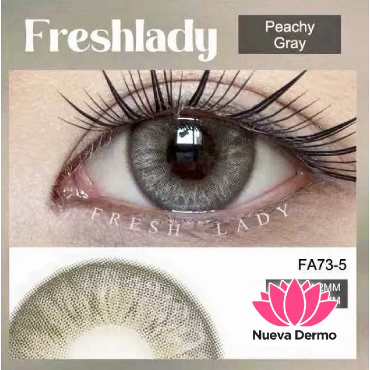 Lentes de contacto Freshlady Peachy Gray FA73-5
