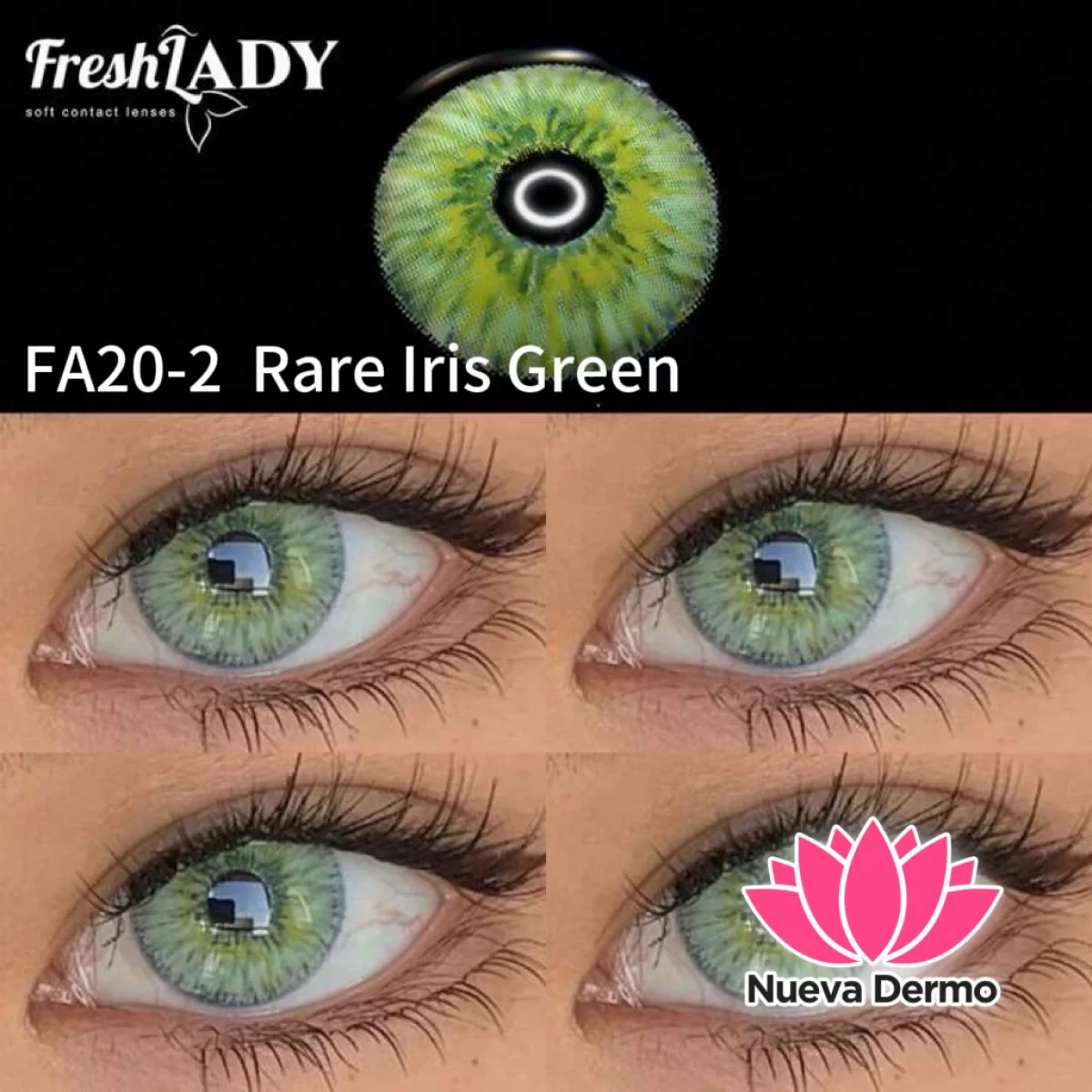 Lentes de contacto Freshlady Rare Iris Green FA20-2