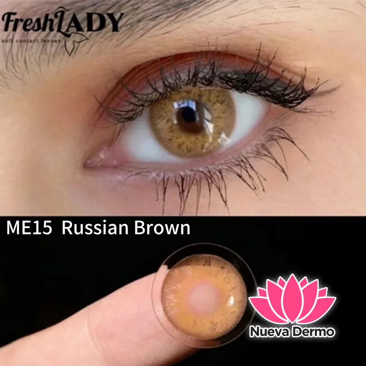 Lentes de contacto Freshlady Russian Brown ME15