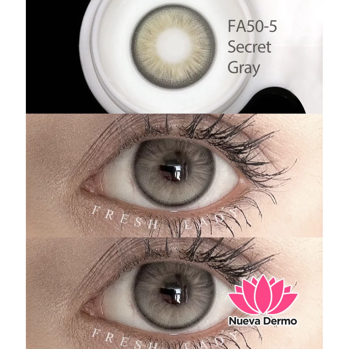Lentes de contacto Freshlady Secret Gray FA50-5