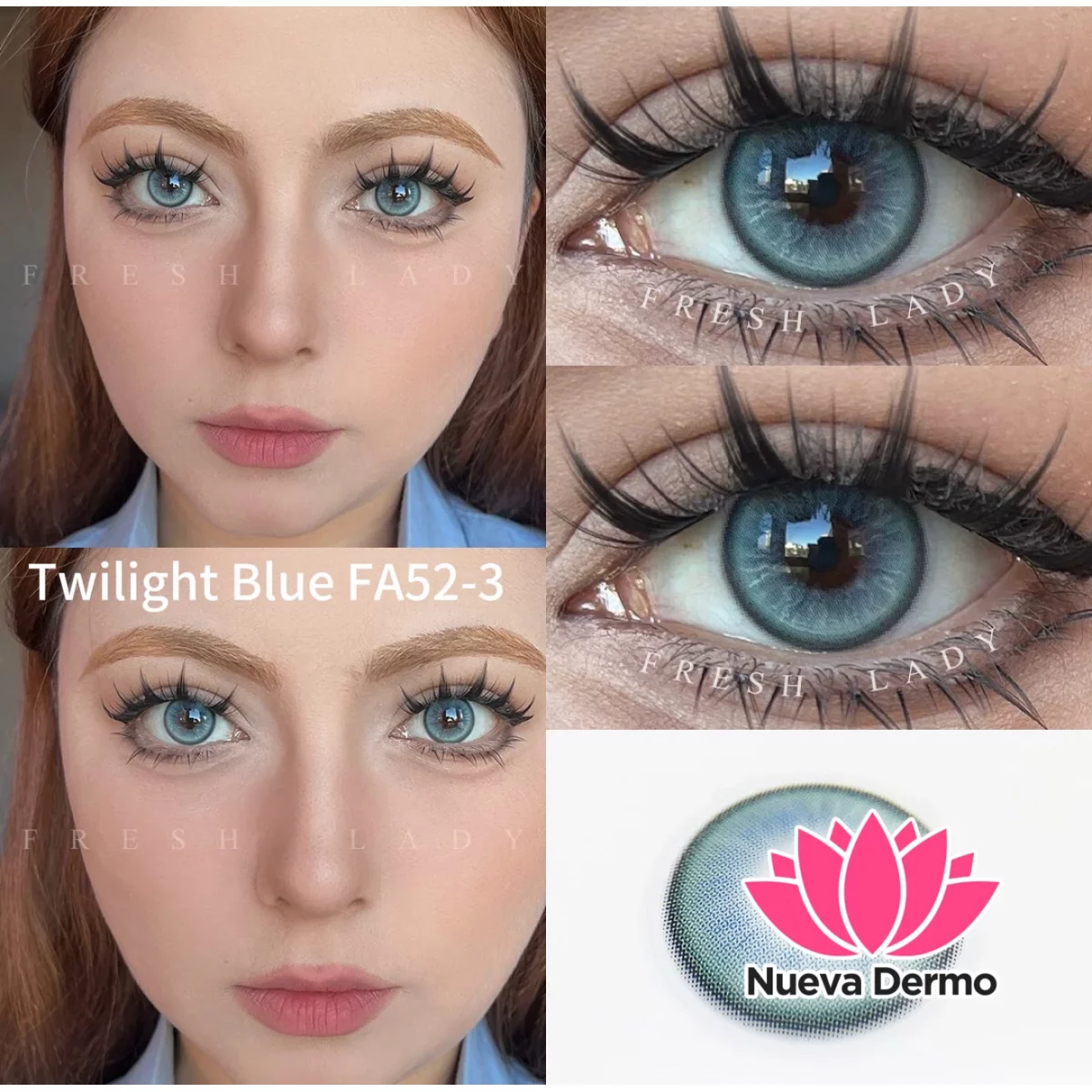 Lentes de contacto Freshlady Twilight Blue FA52-3