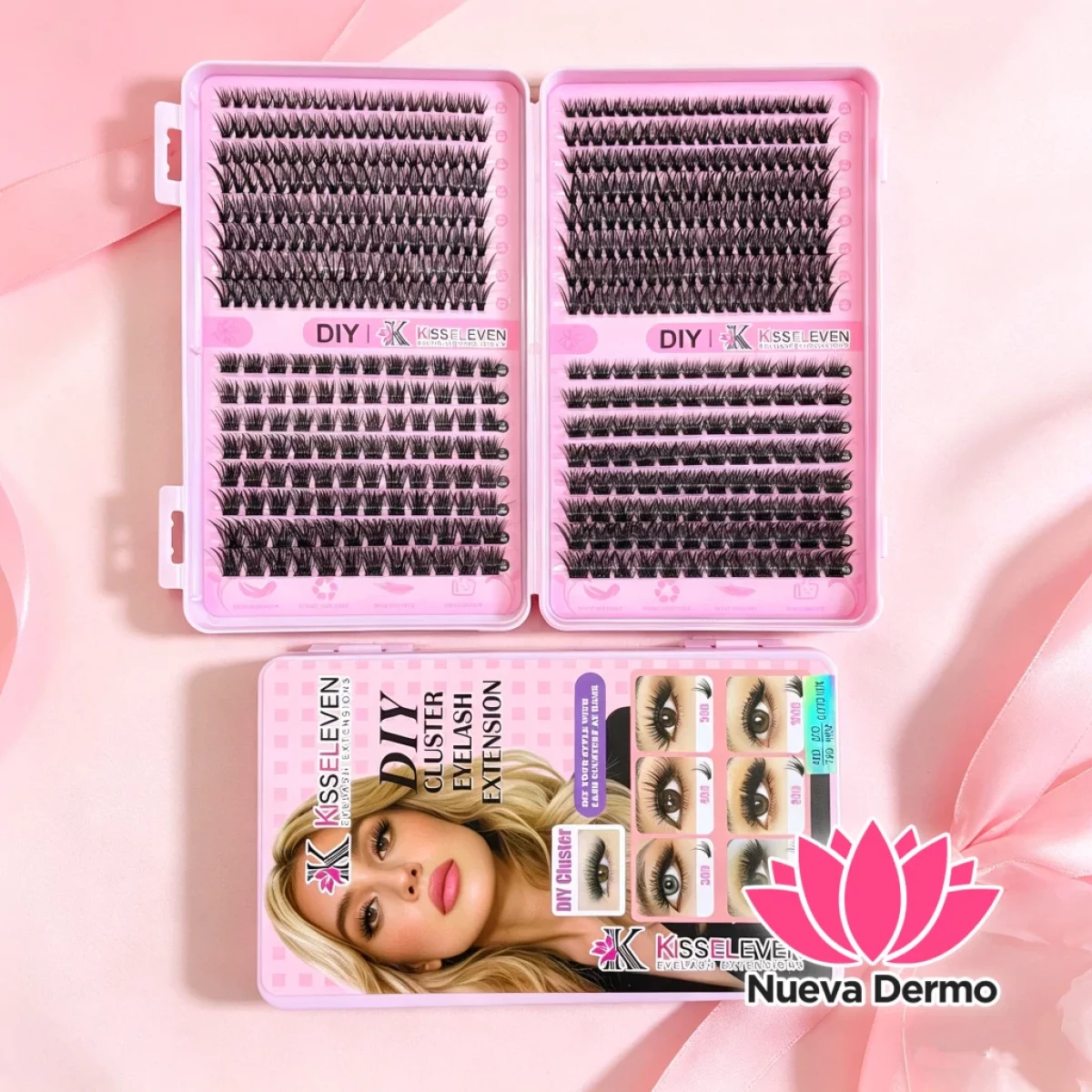 Libro Pestaña Cluster Diy 40D +50D Mix(K-04)