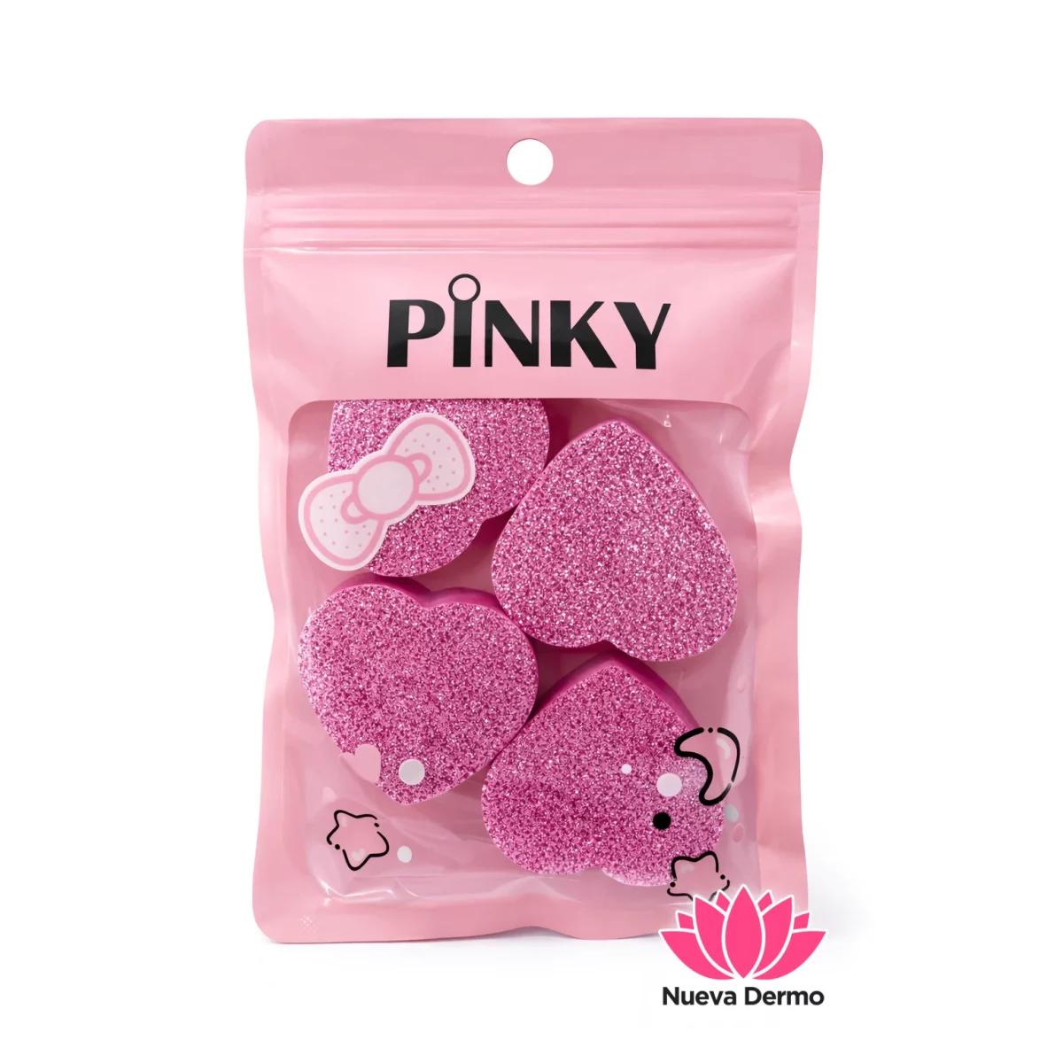 Lima Sponge Corazón Glitter 4u PINKY PKY...