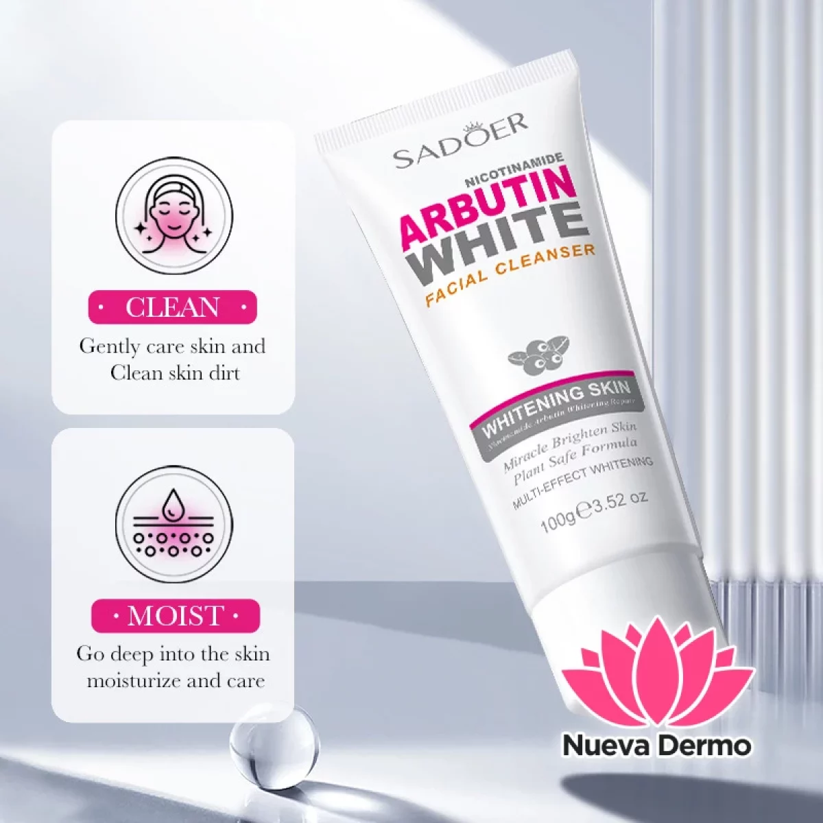 Limpiador Blanqueador con Niacinamida y Arbutina 100G 43955