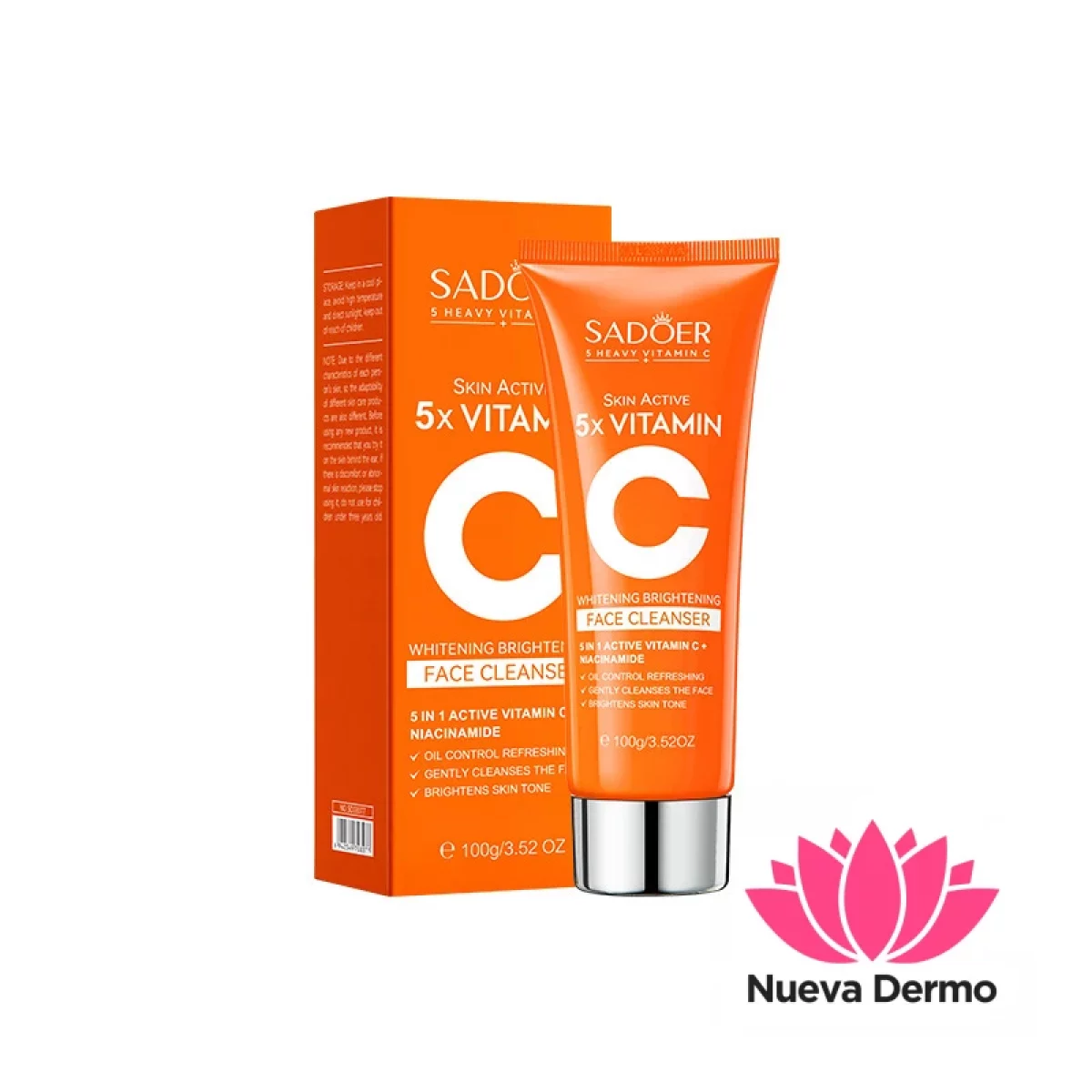 Limpiador con 5 X Vitamina C Iluminador Reafirmante E Hidratante 100G 08077