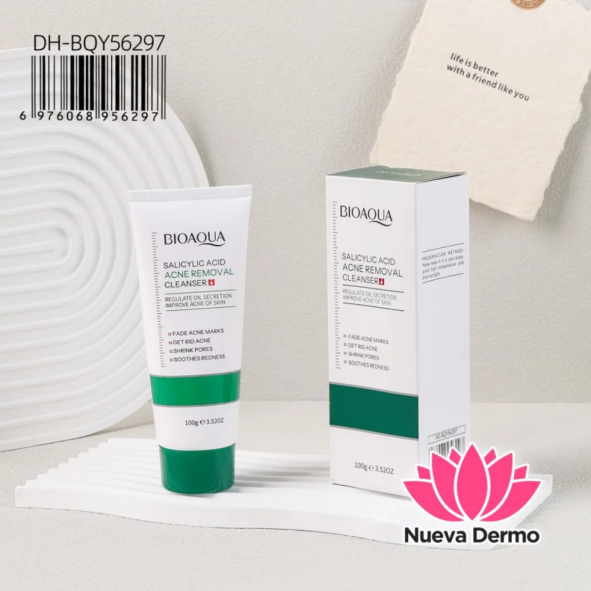 Limpiador Facial Antiacné con Ácido Salicílico Bioaqua Dh-BQY56297