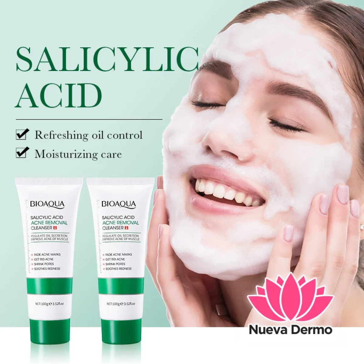 Limpiador Facial con Acido Salicilico Limpieza Profunda Hidratante 56297