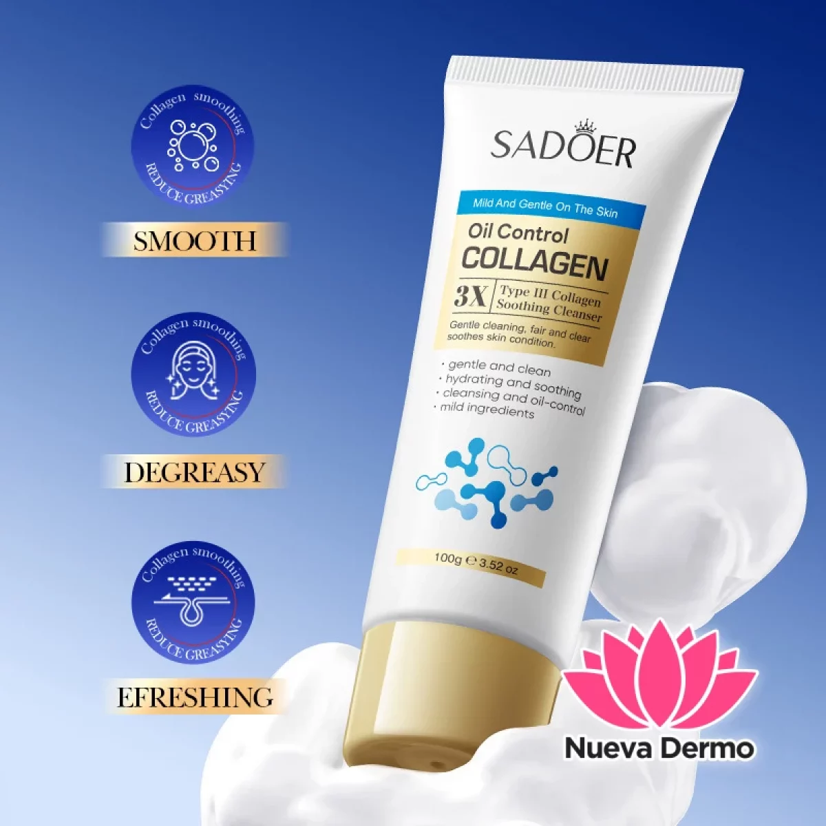 Limpiador Facial con Colageno Tipo Iii