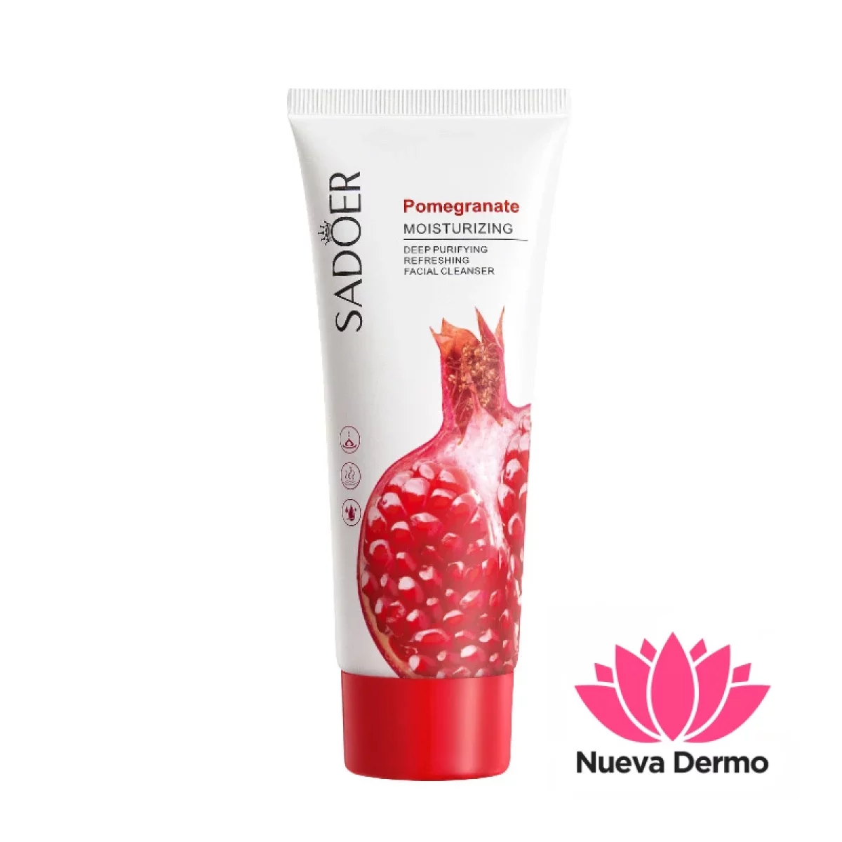 Limpiador Facial de Granada Fresco y Ligero