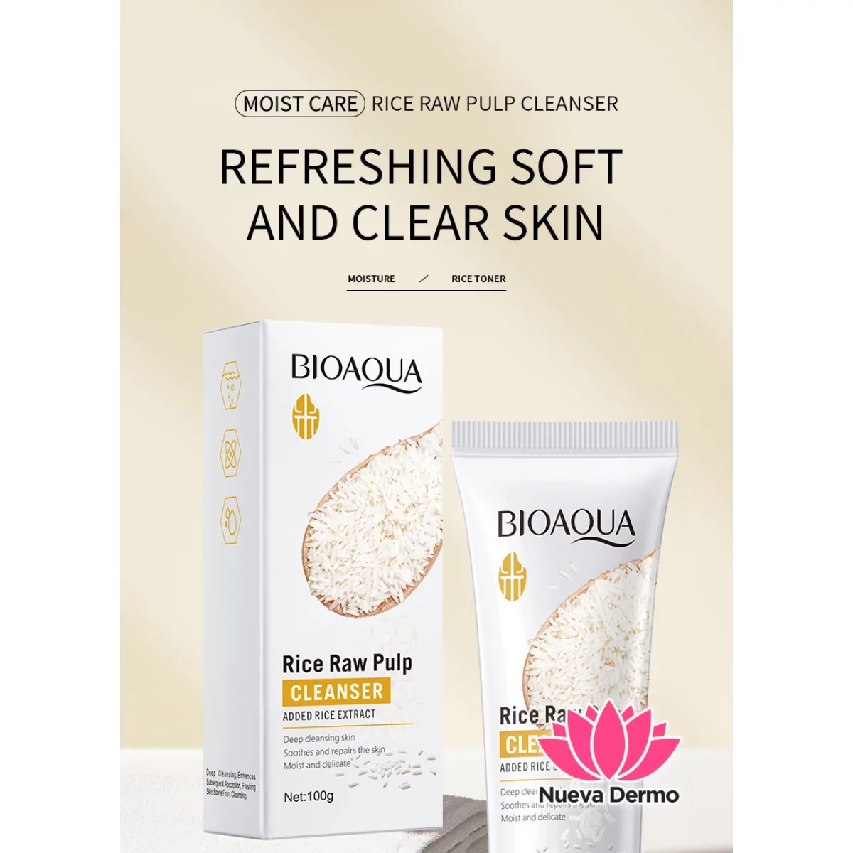 Limpiador Facial Hermoso y Tierno de Puro Arroz 100G 41005