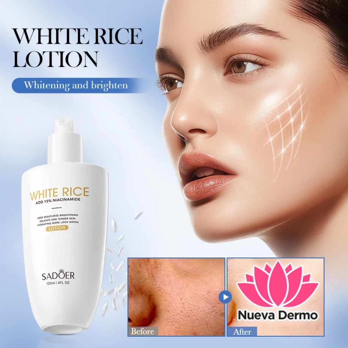 Loción con Niacinamida de Arroz