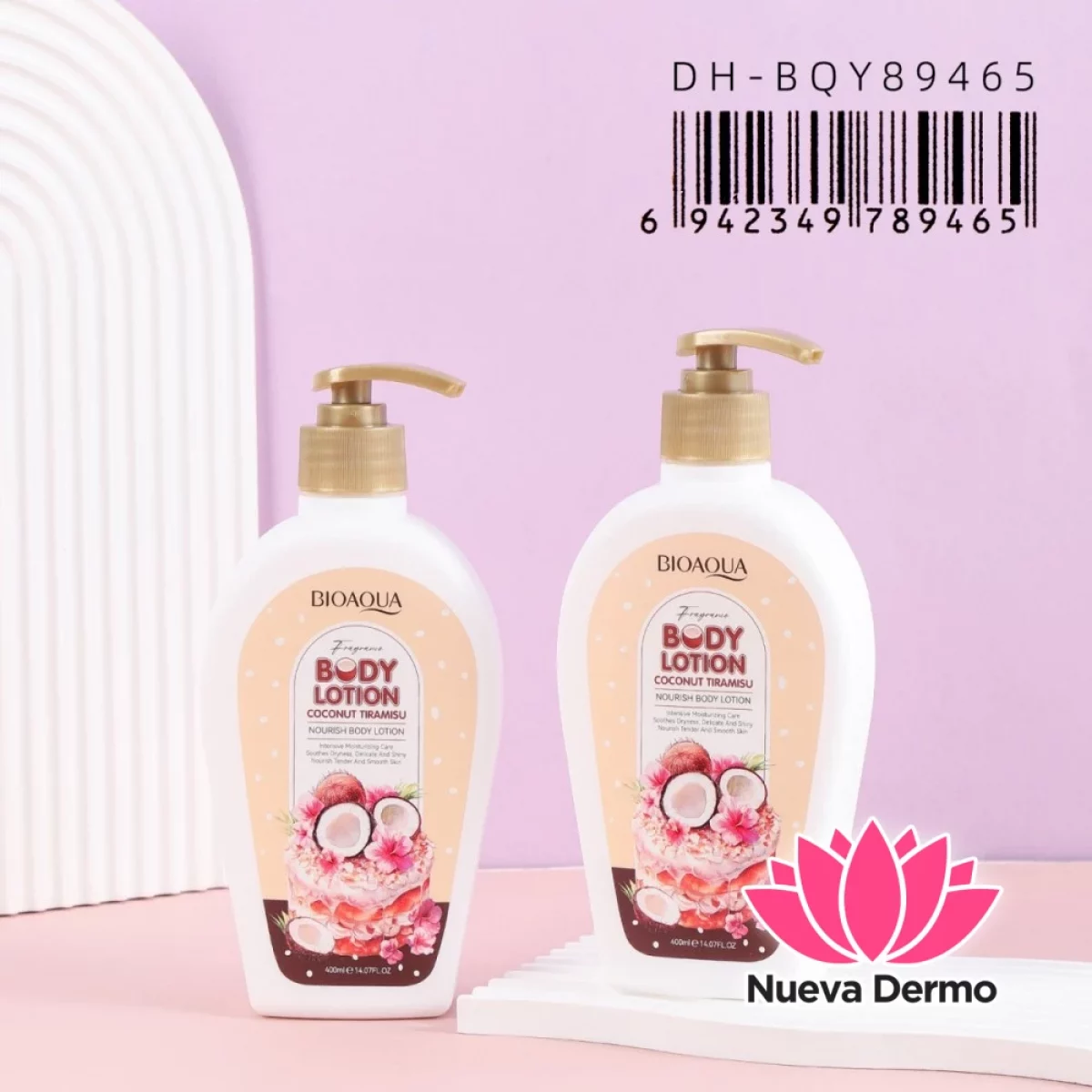 Loción Corporal Hidratante Coconut Tiramisu Nourish Body Lotion Dh-BQY89465/789465 Bioaqua