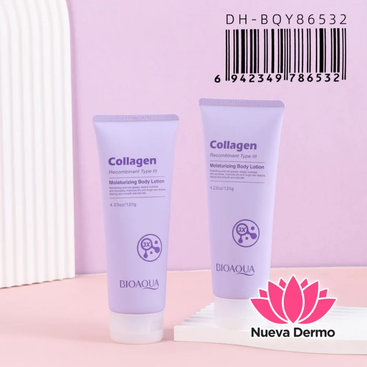 Loción Corporal Hidratante de Colágeno Recombinante Tipo Iii Dh-BQY86532/786532 Bioaqua