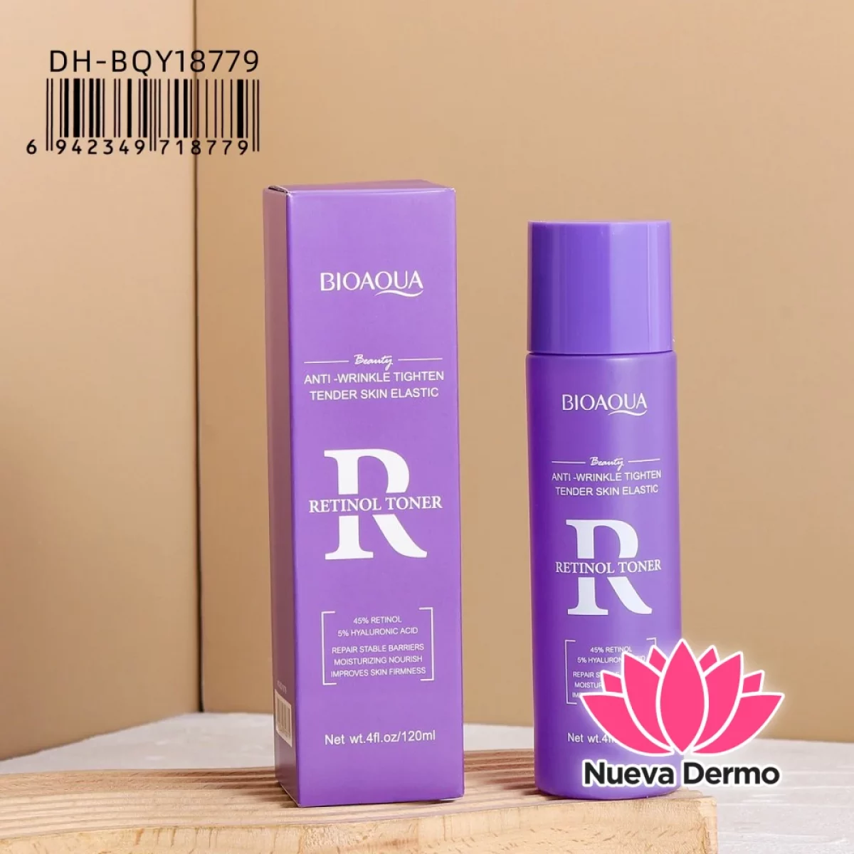 Loción Facial de Retinol Bioaqua – Antiarrugas E Hidratante (120ML) Dh-BQY18779