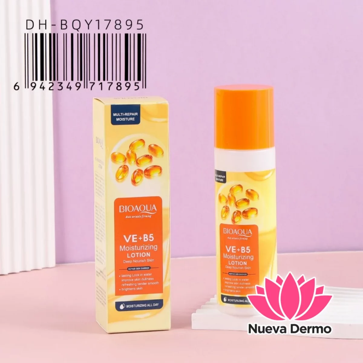 Loción Facial Hidratante Vitamina E + B5 Moisturizing Lotion Dh-BQY17895/717895 Bioaqua