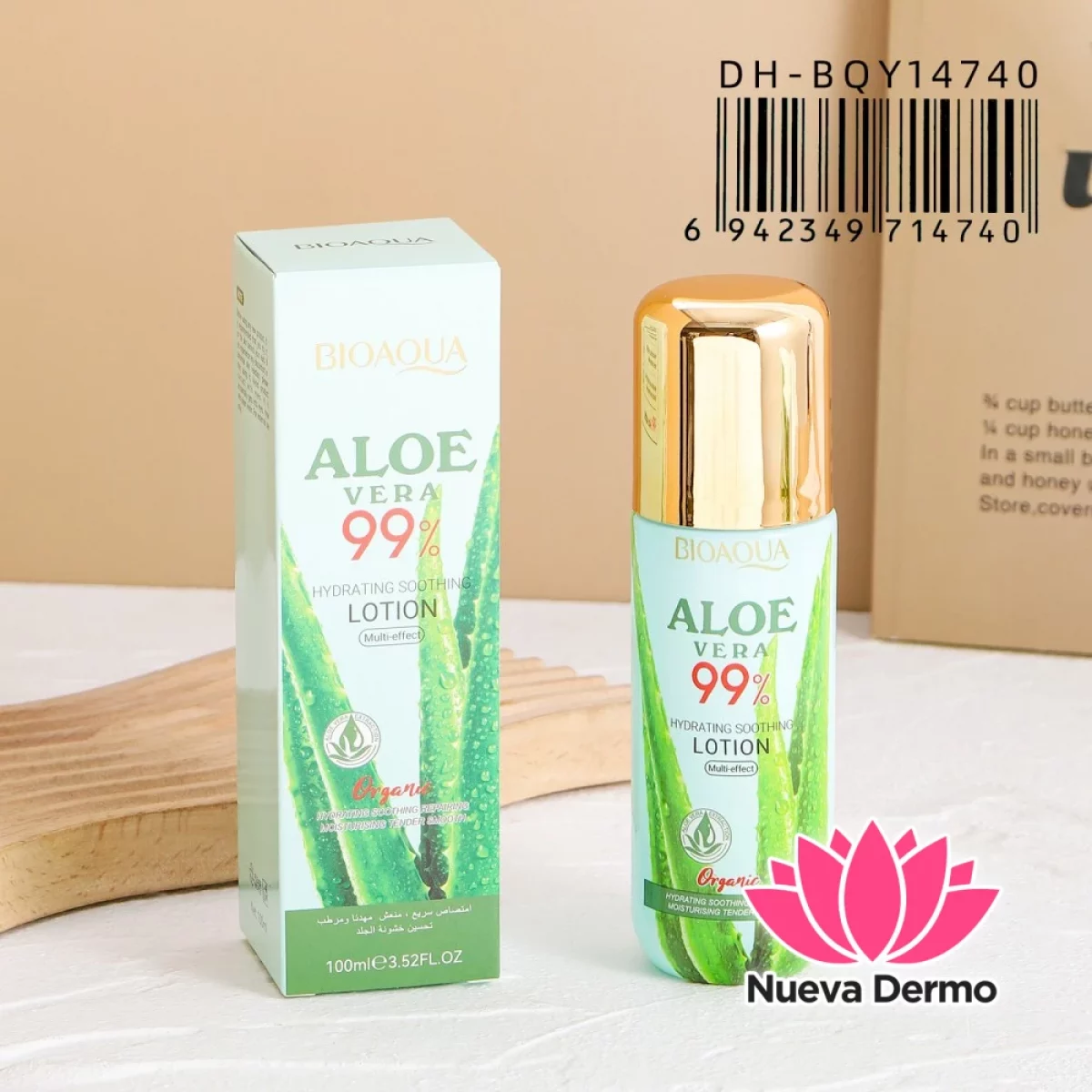 Locion Hidratante Aloe Vera 99% 100ML Bioaqua Dh-BOY14740