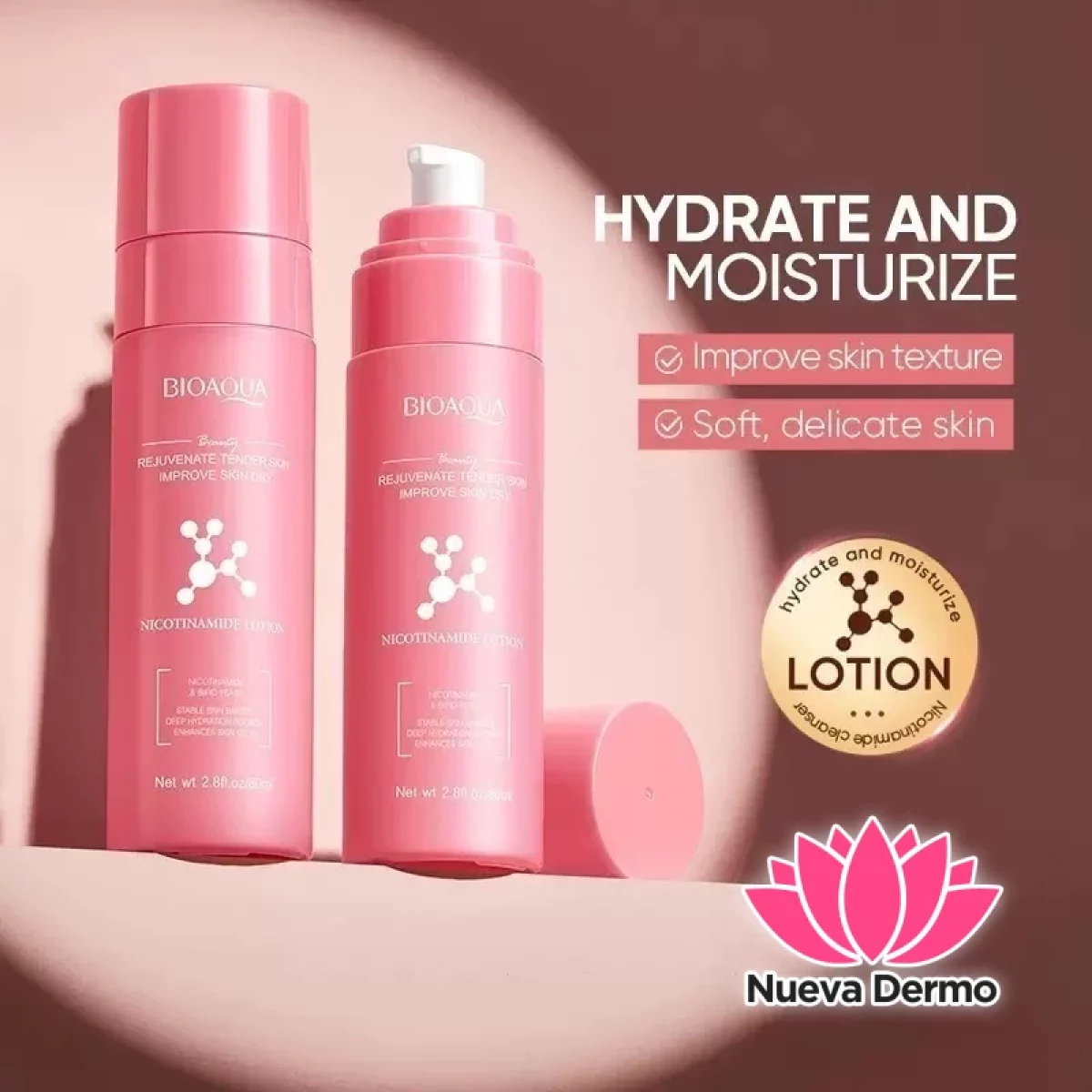 Loción nicotinamide rejuvenecimiento 80ml(Bioaqua)
