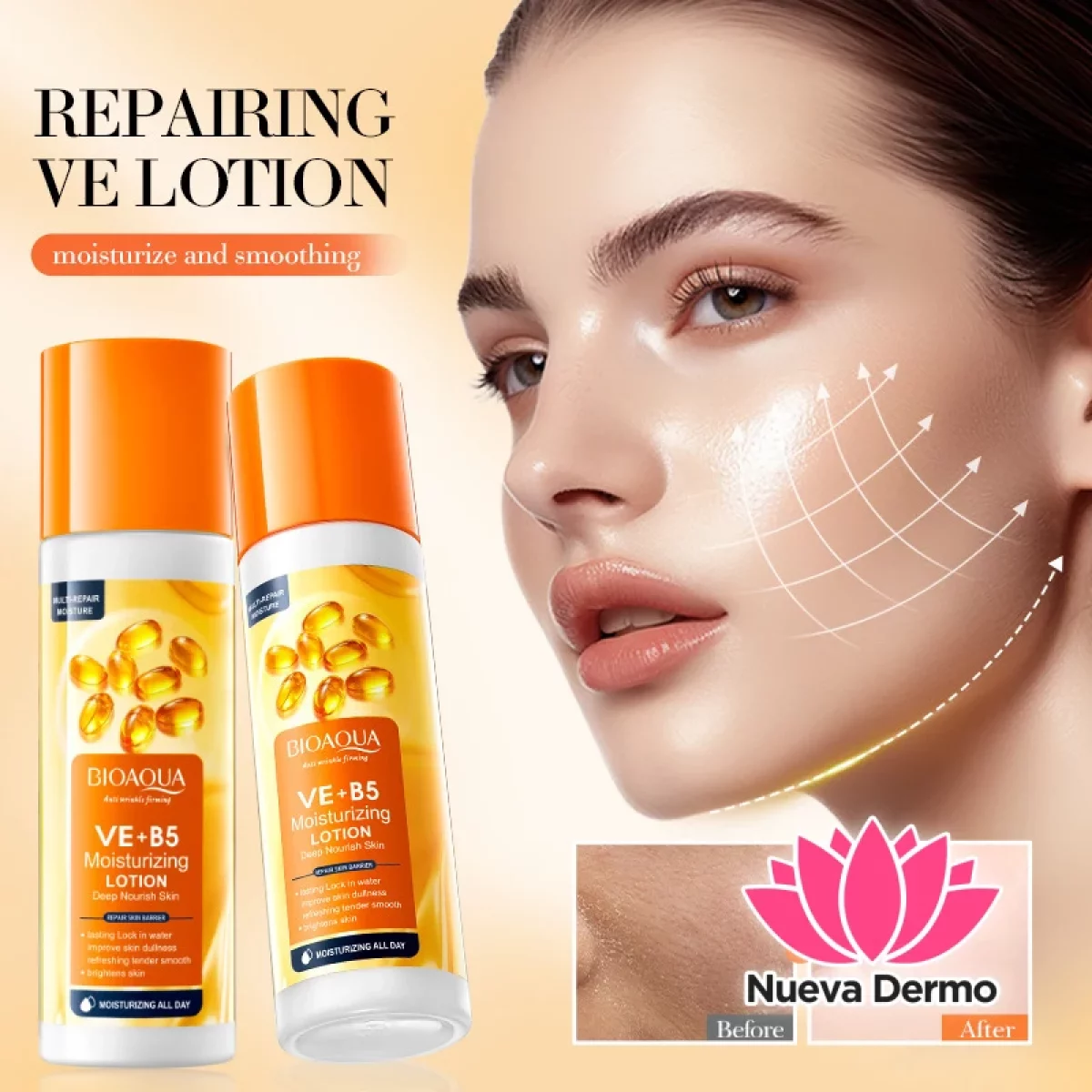 Lotion Hidratante y Reparadora Multivitamínica con Vitamina E y B5