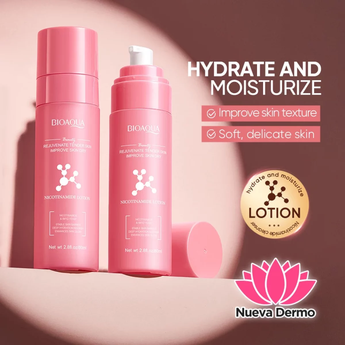 Lotion Hidratante y Suavizante con Niacinamida