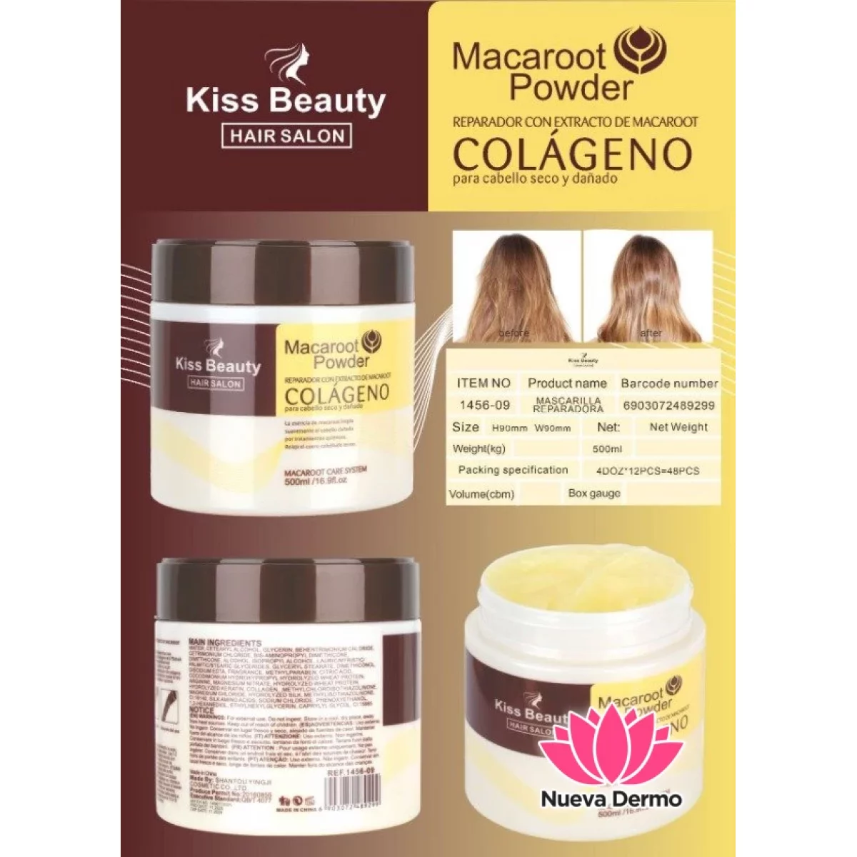 MACAROOT POWDER COLAGENO KISS BEAUTY KA1456