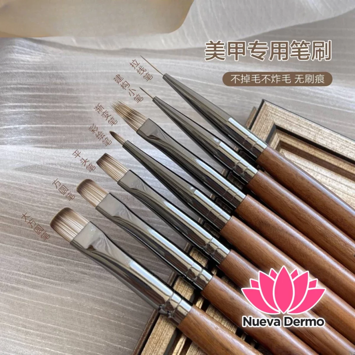MAGIC GIRL SET PINCELES PARA UNAS 7PCS MG-SP-095 6907732401263