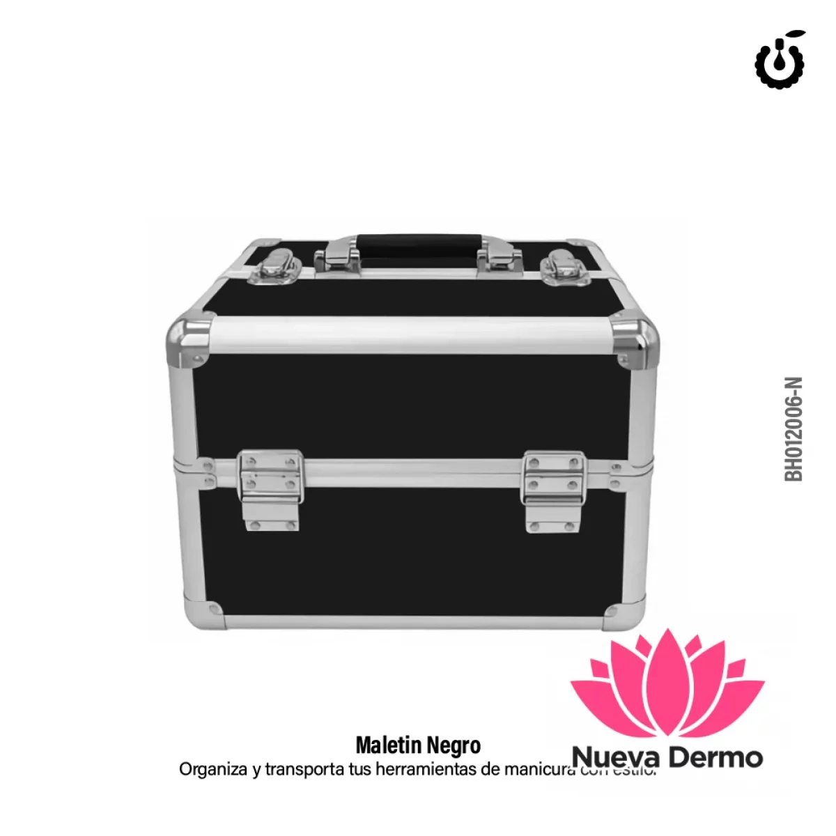 Maletin organizador manicuria Negro Cherimoya BH012006