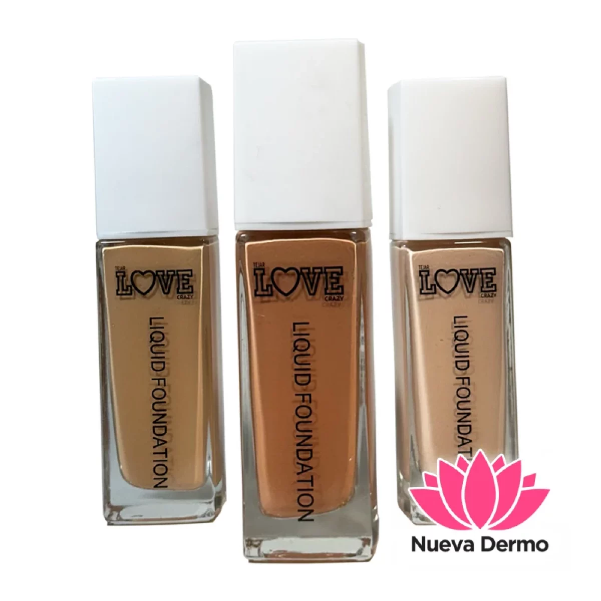 MAQUILLAJE FLUIDO CON ENVASE DE VIDRIO Y VALVULA 5093 92372