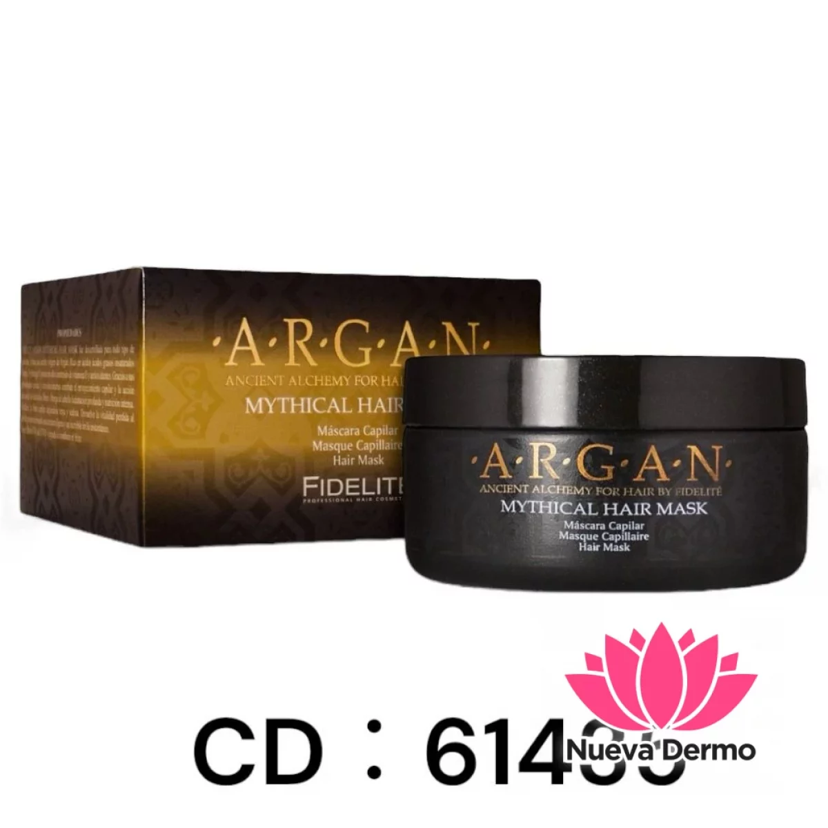 MASCARA CAPILAR ARGAN PARA DESENREDAR Y REALZAR EL BRILLO DEL CABELLO FIDELITE 61435 ART/718
