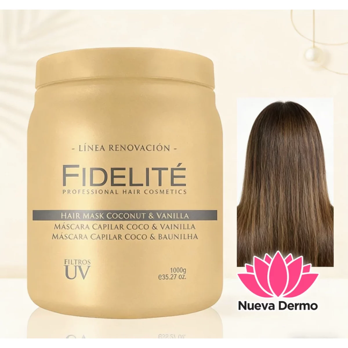 MASCARA CAPILAR COCO Y VANILLA DE 1000GRS FIDELITE
