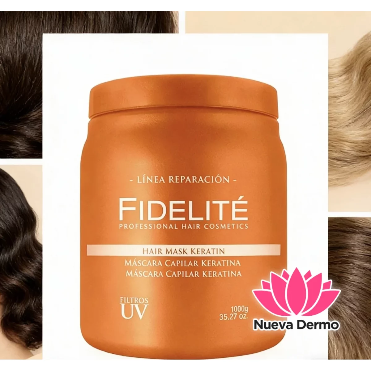 MASCARA CAPILAR KERATINA 1000GRS DE FIDELITE