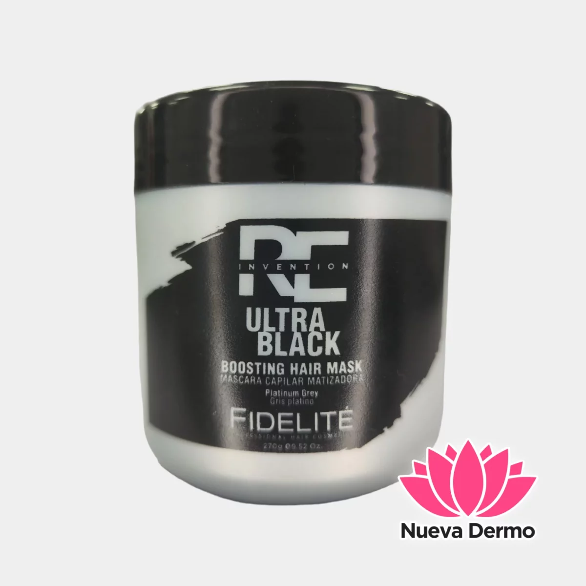 MASCARA CAPILAR MATIZADORA Ultra Black 270g- FIDELITE