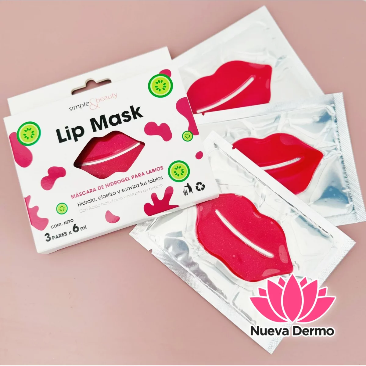 MASCARA DE HIDROGEL PARA LABIOS CD:11442/SYB0002